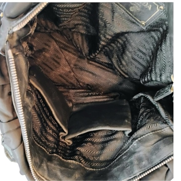 PRADA Tessuto Black Handbag with Shoulder Strap - Picture 13 of 15